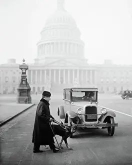 Impaired: Man - Blind - Handicap - Dog