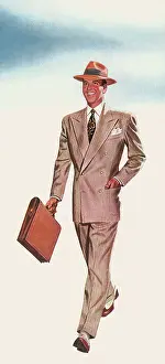 Fedora: Man with Briefcase