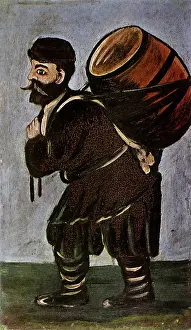 Pirosmani: Man Carrying Keg