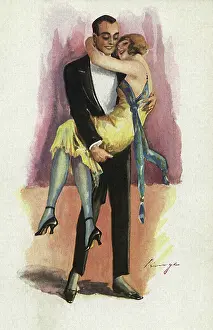 Wreathed: Man Carrying Woman