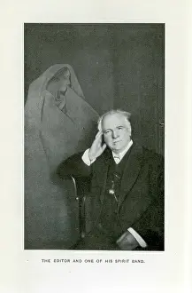 Spectres: Man on chair with spirit in background