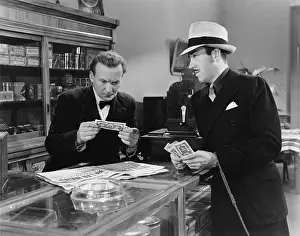 Skeptic: Man checking money