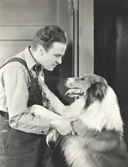 Obedient: Man and his collie