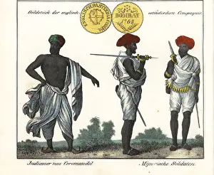 Mysore: Man from the Coromandel coast and two soldiers from Mysore