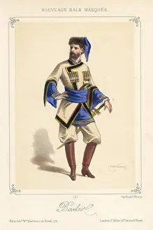 Martinet: Man in costume as a Bashkir (Baskir) for a masquerade ball