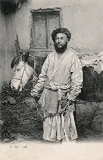 Pakistani: A man from the Dasht-e Yahudi with his Mule