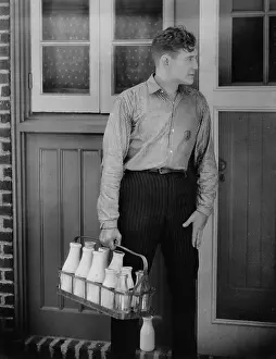 Uncertainty: Man delivering milk