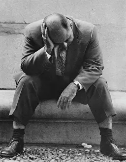 Despondent: man - depression - sadness - lifestyles