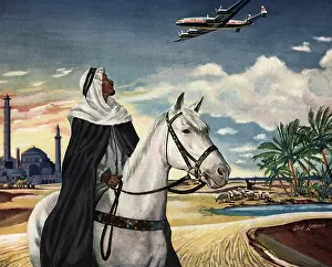 Looms: Man, Desert, and Plane
