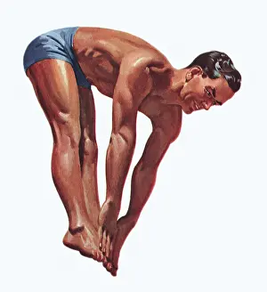 Swimmers: Man Diving