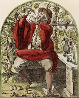 Drinker: Man drinking c.1600