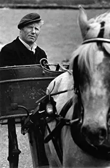 Aran: Man driving a horse and trap