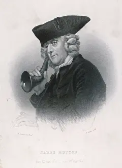 Deafness: Man with Ear Trumpet