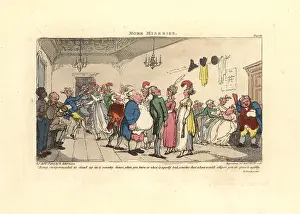Miseries: Man embarrassed at being made to dance at a country dance
