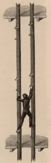 Adopted: Man-engine or movable ladder adopted in Cornish mines. 1888