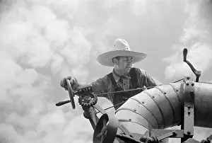 Thresher: Man - farmer - occupations - agriculture