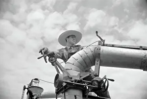 Thresher: Man - farmer - occupations - agriculture