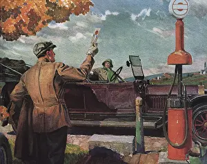 Triumphantly: Man Finds Road Map