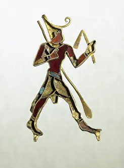 Faience: Man with frond