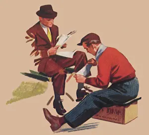 Shine: Man Gets Shoe Shine