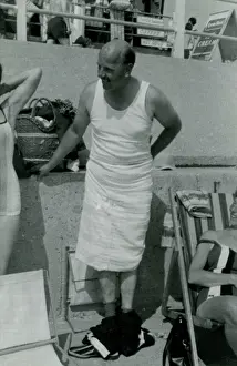 Cowes: Man Getting Changed on the Beach, Thought to be at Cowes
