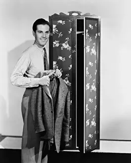 Closet: Man getting dressed