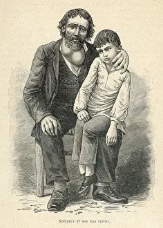 Cretin: MAN WITH GOITRE AND SON