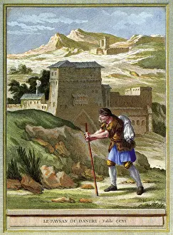 Hikes: Man Hiking by Fort