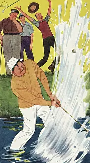 Humerous: Man hits Golf Ball out of Water