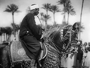 Egytian: Man on a horse, 1930s