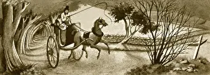 Lanes: Man in a Horse-Drawn Cart