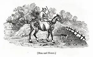 Man and Horse, by Thomas Bewick