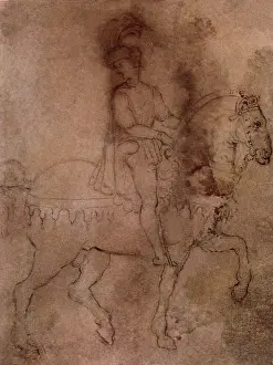Stallion: Man on Horseback, by Raphael