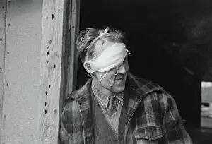 Lumberjack: Man - Injury - Wound - Bandage