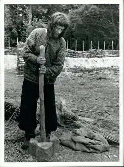 Pounding: Man in Iron Age reconstruction BBC TV programme