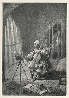 Illegitimate: Man in the Iron Mask, playing the cello in prison
