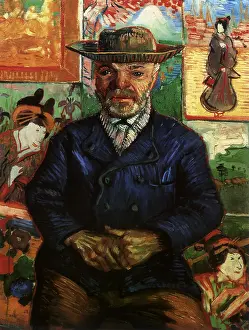 Positioned: Man with Japanese Prints, by Van Gogh