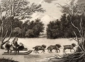 Pull: A Man of Kamtschatka Travelling in Winter'. This