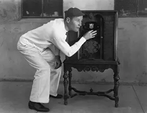 Audio: Man listening to radio