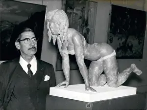 Bardot: Man looks at sculpture of Brigitte Bardot