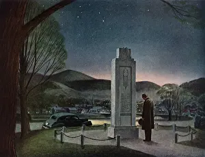 Comforted: Man at Memorial