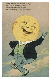 Steve Rumney: MAN IN THE MOON POSTCARD