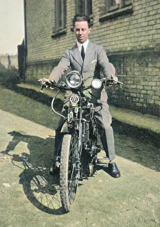 Alleyway: Man on a motorbike