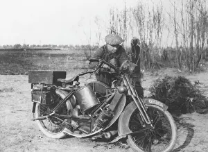 Ohms: Man of a Motorcycle Machine Gun Unit, WW1