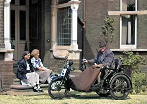 Doorbell: Man in motorised bath chair