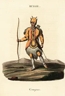 Deerskin: Man of the nomadic Evenki people, 18th century