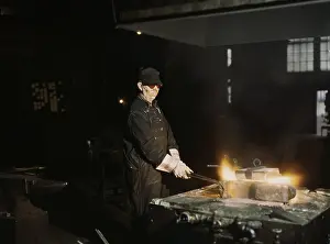 Roundhouse: man - occupations - blacksmith - forge