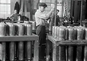 Cartridges: Man - Occupations - Factory - Military