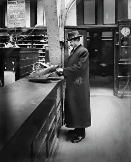 Usps: man - occupations - post office