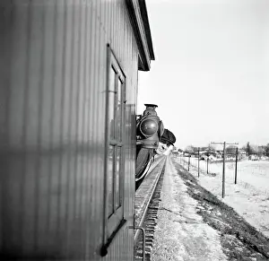 Caboose: man - occupations - railroad - train